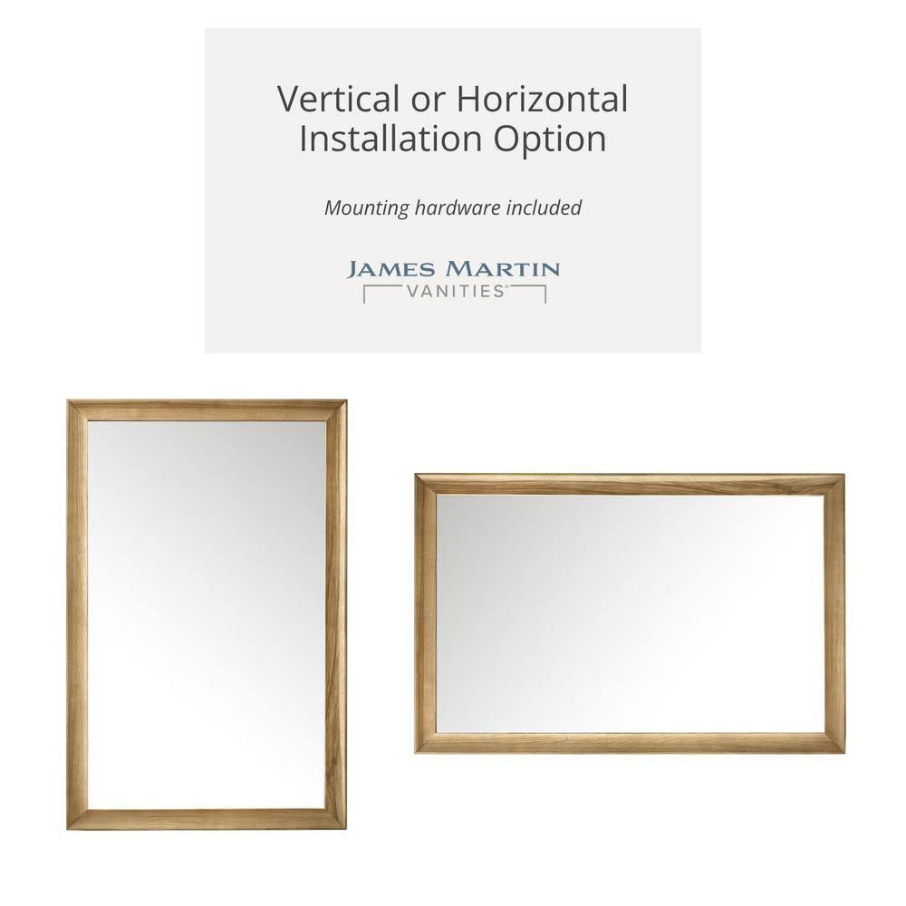 Glenbrooke Solid Wood Flat Wall Mirror