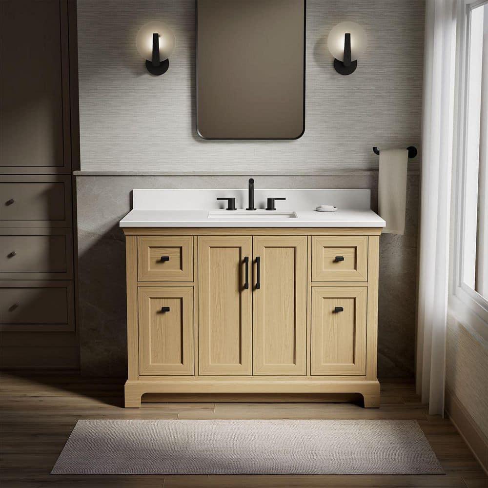Charlemont 48 In. Bathroom Vanity Cabinet With Sink And Quartz Top