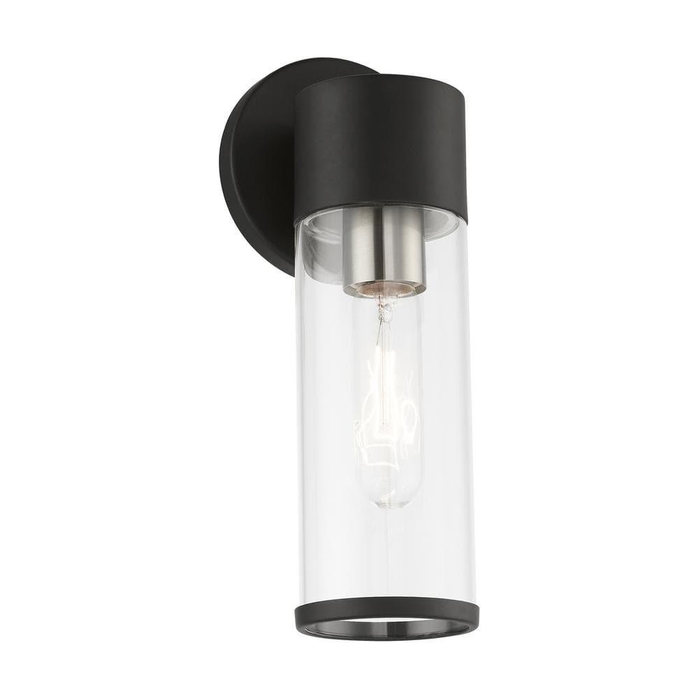 Livex Lighting Banca 1 - Light Sconce in  Black/Brushed Nickel