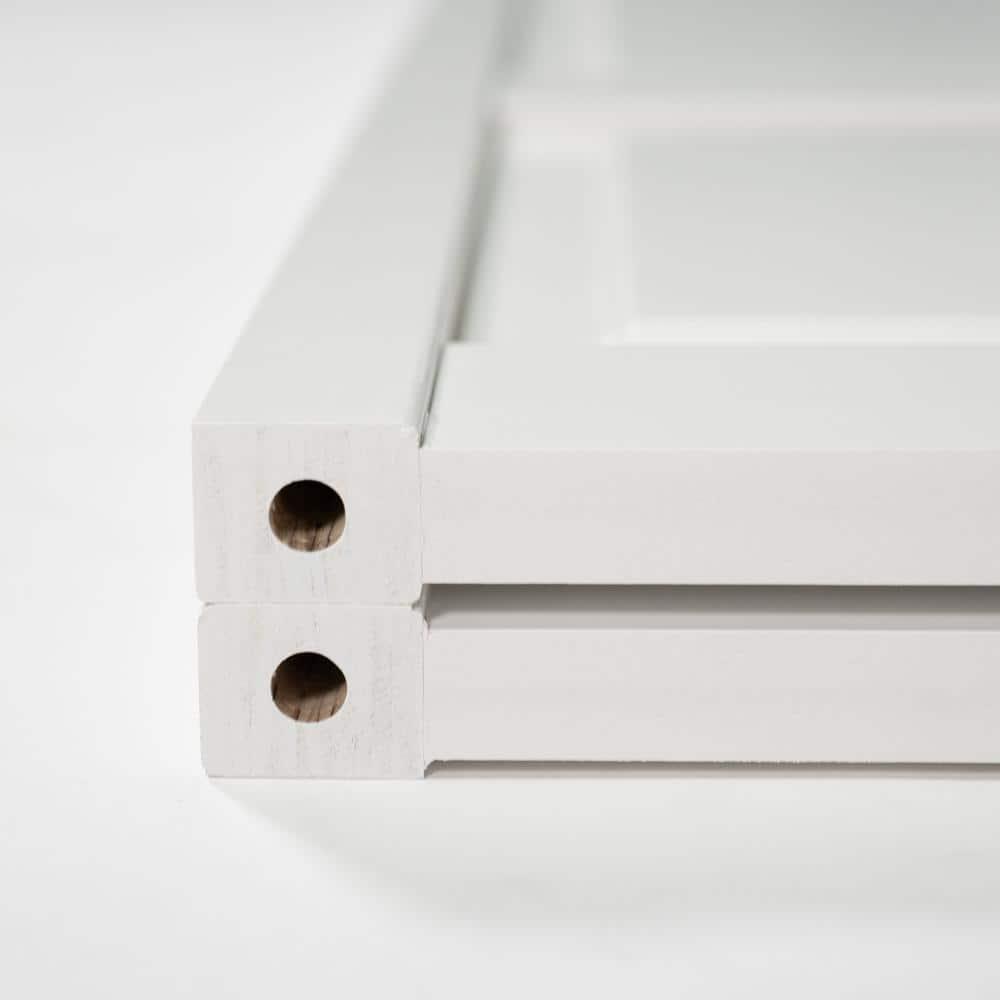 Plantation Louver Louver White Solid Pine Core Bi-fold Door