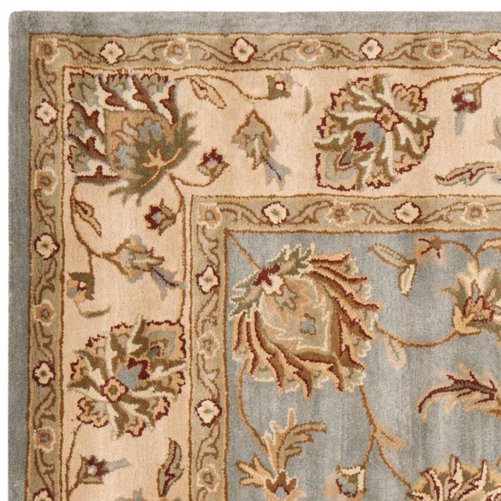 Royalty ROY343 Hand Tufted Area Rug - Blue/Beige - 7'x7' - Safavieh.