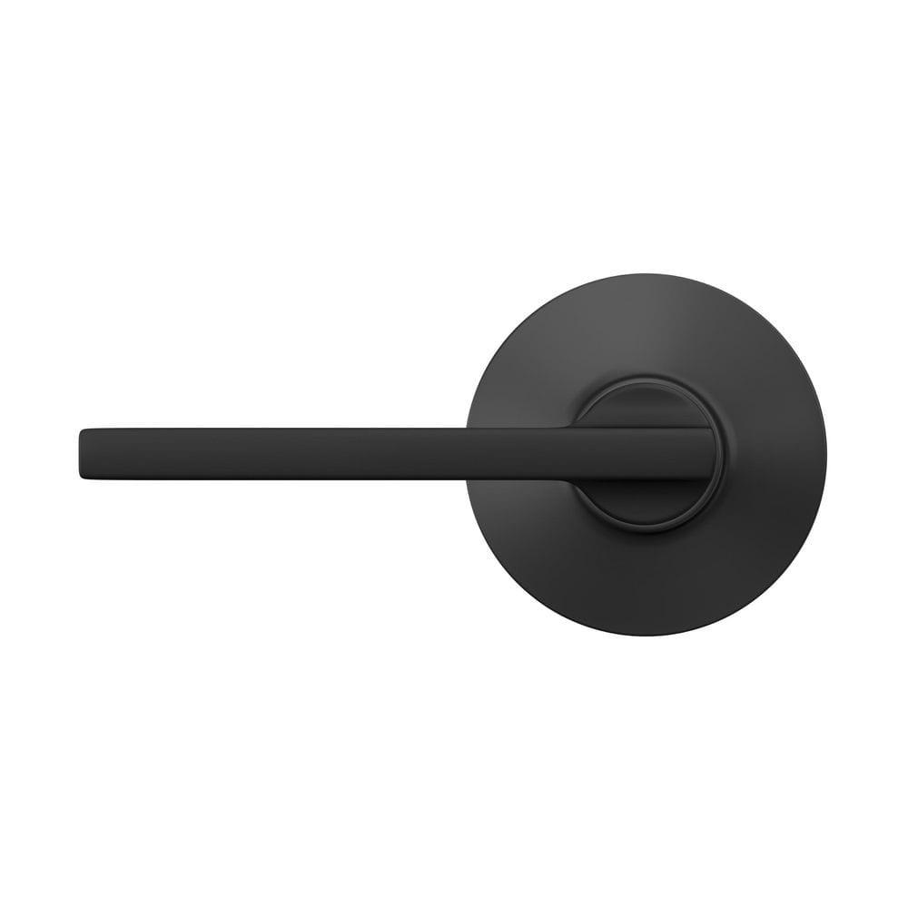 Schlage Latitude Matte Black Passage Lever Right or Left Handed