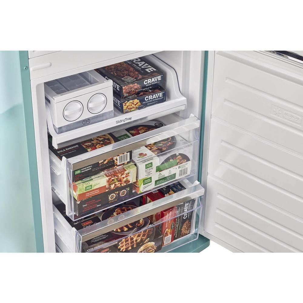 Unique Appliances Classic Retro 24 In 12 Cu.ft Bottom Mount Fridge Auto Defrost, Energy Star Certified, Counter Depth UGP-340L T AC