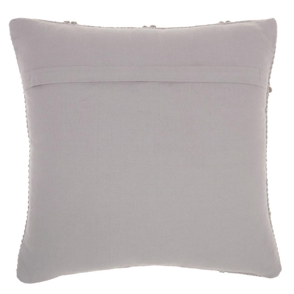 18"x18" Life Styles Diamond Lattice Square Throw Pillow Light Gray - Mina Victory: Cotton Blend, Indoor Decorative Cushion