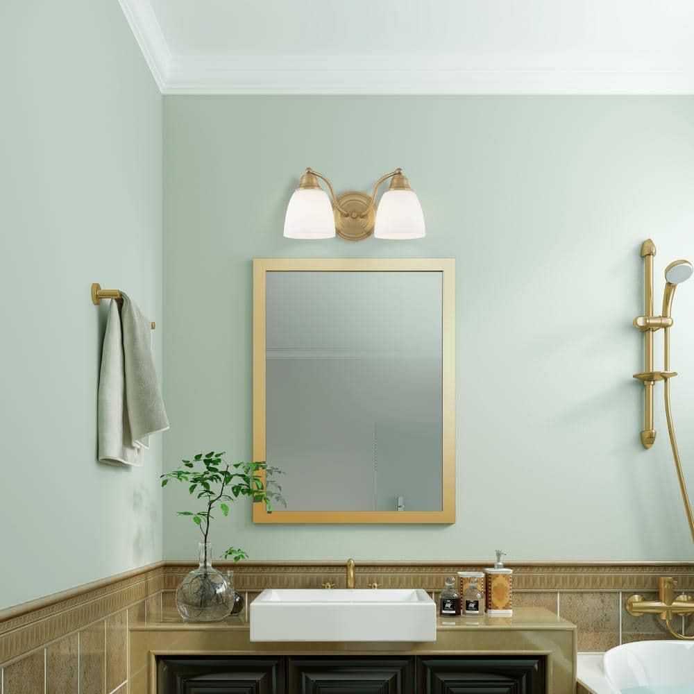 Livex Lighting Somerville 2 - Light Vanity in  Antique Brass