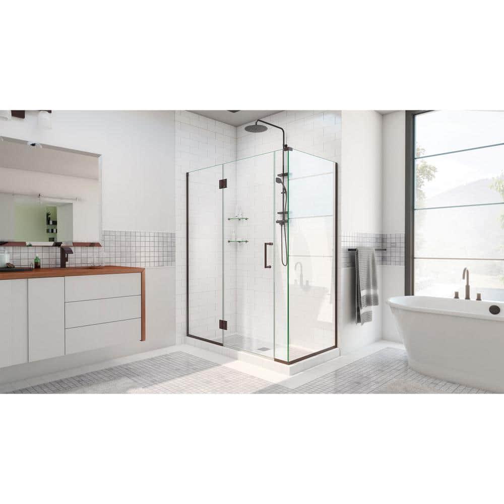Unidoor-X 40" x 72" Hinged Frameless Shower Door with ClearMax™ Technology