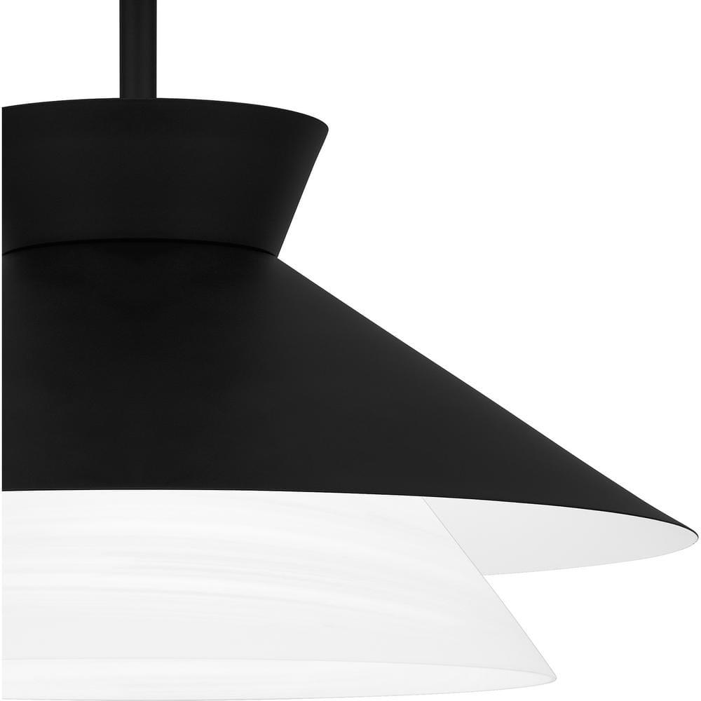 Quoizel Lighting 1 - Light Semi-Flush Mount in  Matte Black