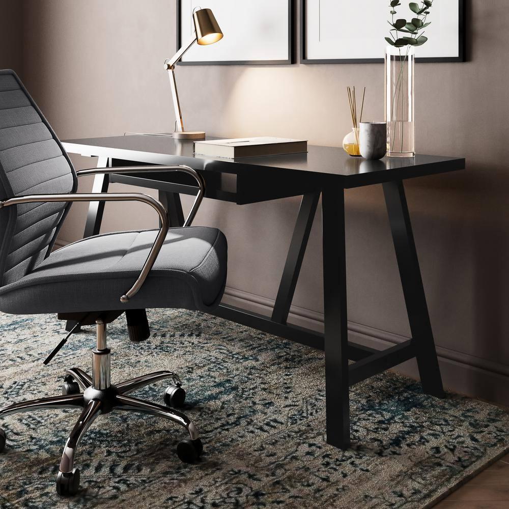 Simpli Home Dylan Solid Wood Writing Desk