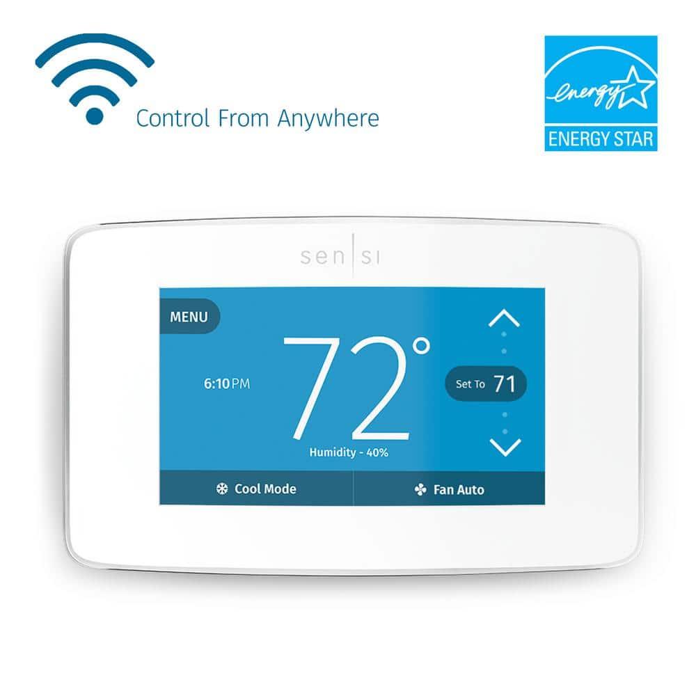 Emerson Thermostats Emerson Thermostats Smart Universally Compatible Thermostat White