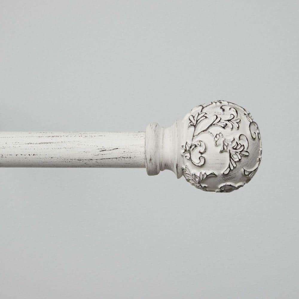 Amalgamated Textiles Exclusive Home Vine 1" Indoor/Outdoor Curtain Rod and Finial Set, Adjustable