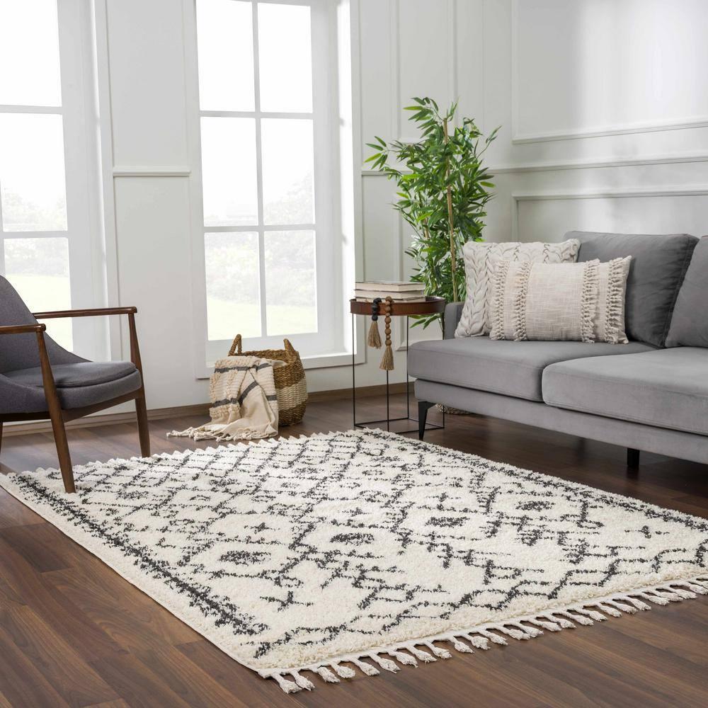 Hauteloom Rectangle Area Rug   Charcoal