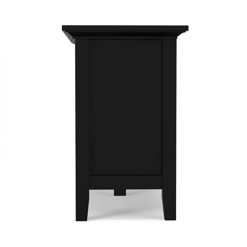 Simpli Home Redmond 72"W Solid Wood TV Stand for TVs up to 80" with Storage Cabinets