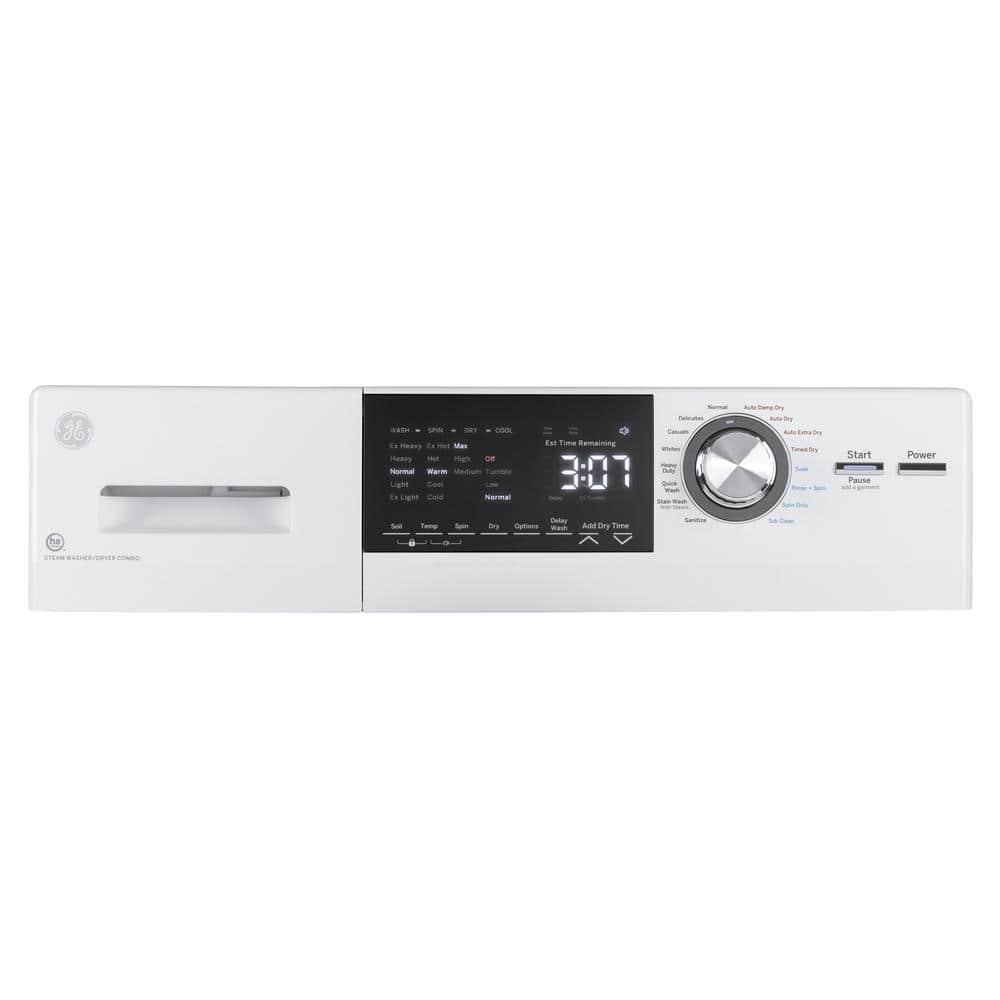GE Appliances All-In-One Combo Unit with 2.4 Cubic Feet Front Load Washer and 2.4 Cubic Feet Electric Dryer