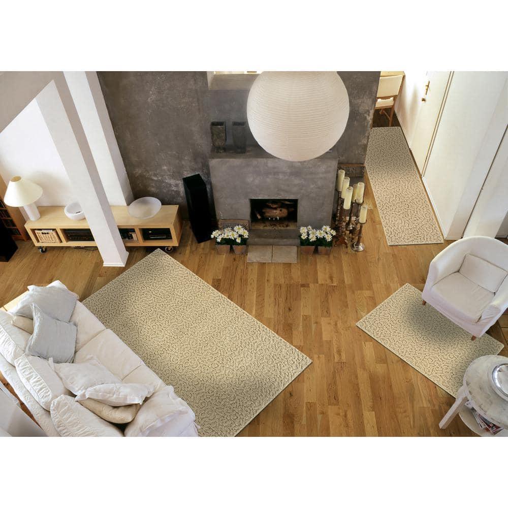 Garland Rug Ivy Polypropylene Indoor Rug Set, 3 Piece Set (5'x7', 3'x4', & 2'x5') Tan
