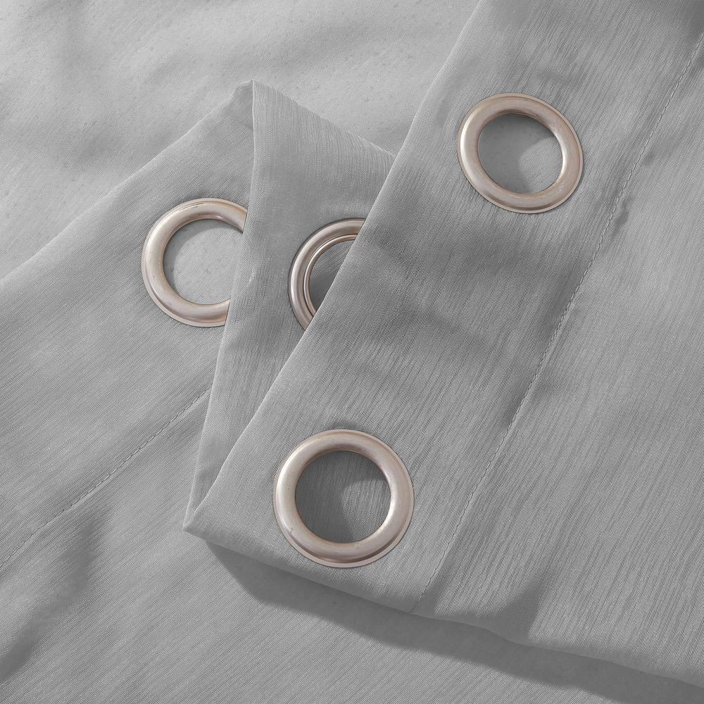 Dainty Home Solid Sheer Curtains for Living Room and Bedroom 110"W x 84"L Window Sheers Window Drapes (Set of 2)