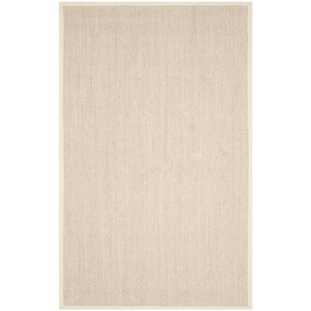 Natural Fiber NF143 Power Loomed Indoor Area Rug - Marble/Beige - 5'x8' - Safavieh