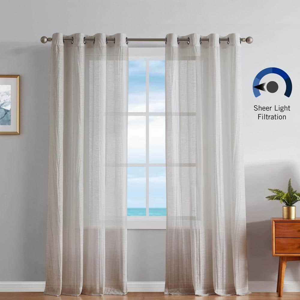 Nautica Cordelia Crushed Sheer Window Curtains & Reviews | Wayfair