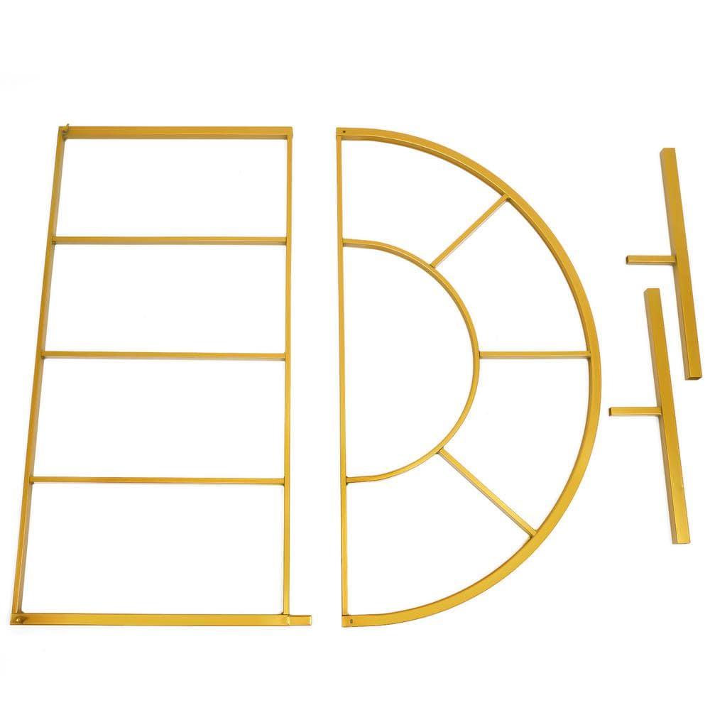 Wedding Arch Balloon Arch Stand 78.74in Backdrop Stand for Parties Birthday Wedding Christmas Door Frame Flower Stand Rack Garden Arch Gold Wedding Arch for Ceremony