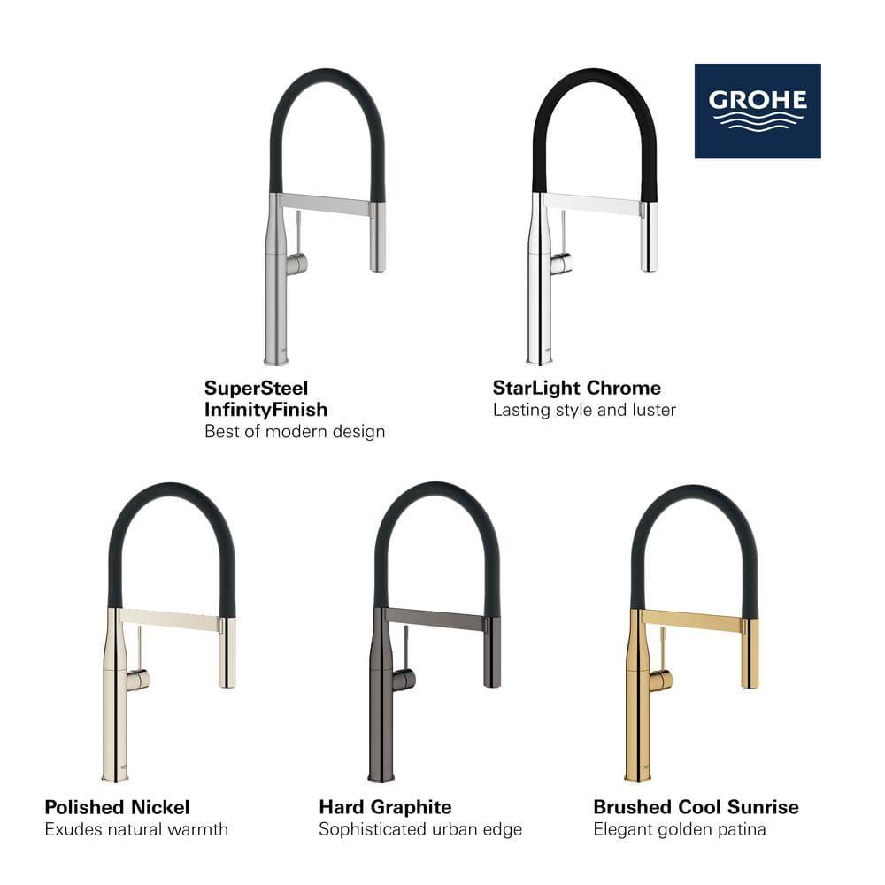 Essence New Single Handle Kitchen Faucet with SilkMove® and with Accessories