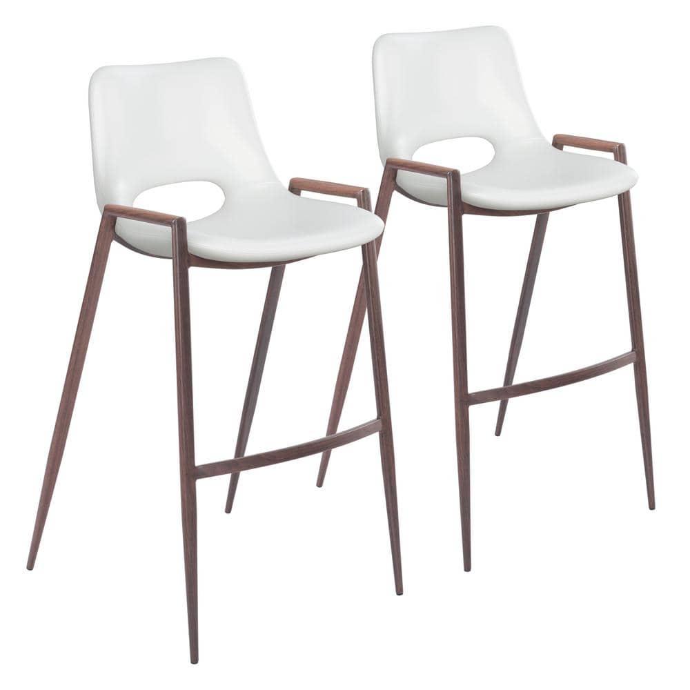 Zuo Hospitality Upholstered Counter Stool with Metal Frame