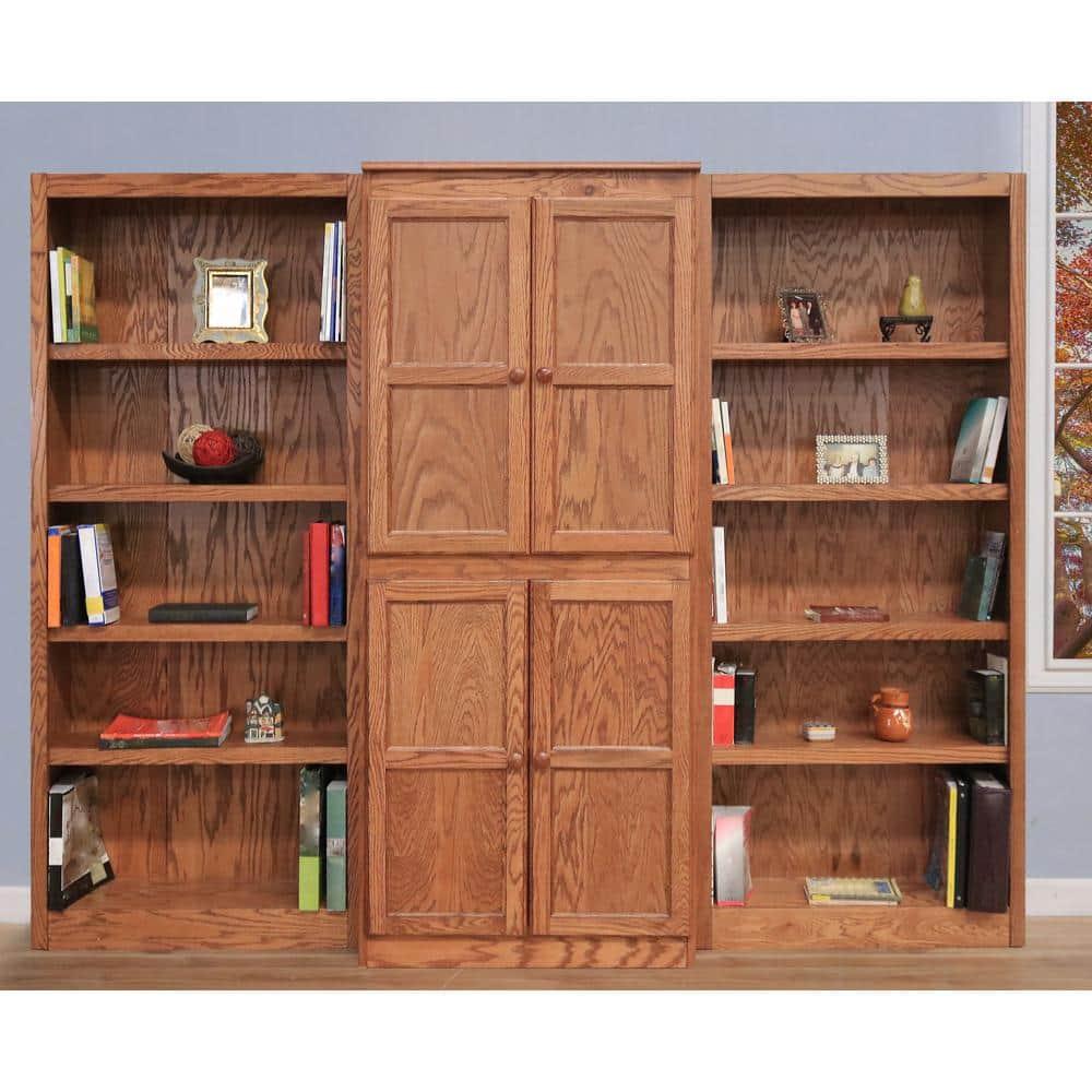 Concepts in Wood WKT3072 3-Piece Wall and Storage System, 15 Shelves Oak Oak Finish