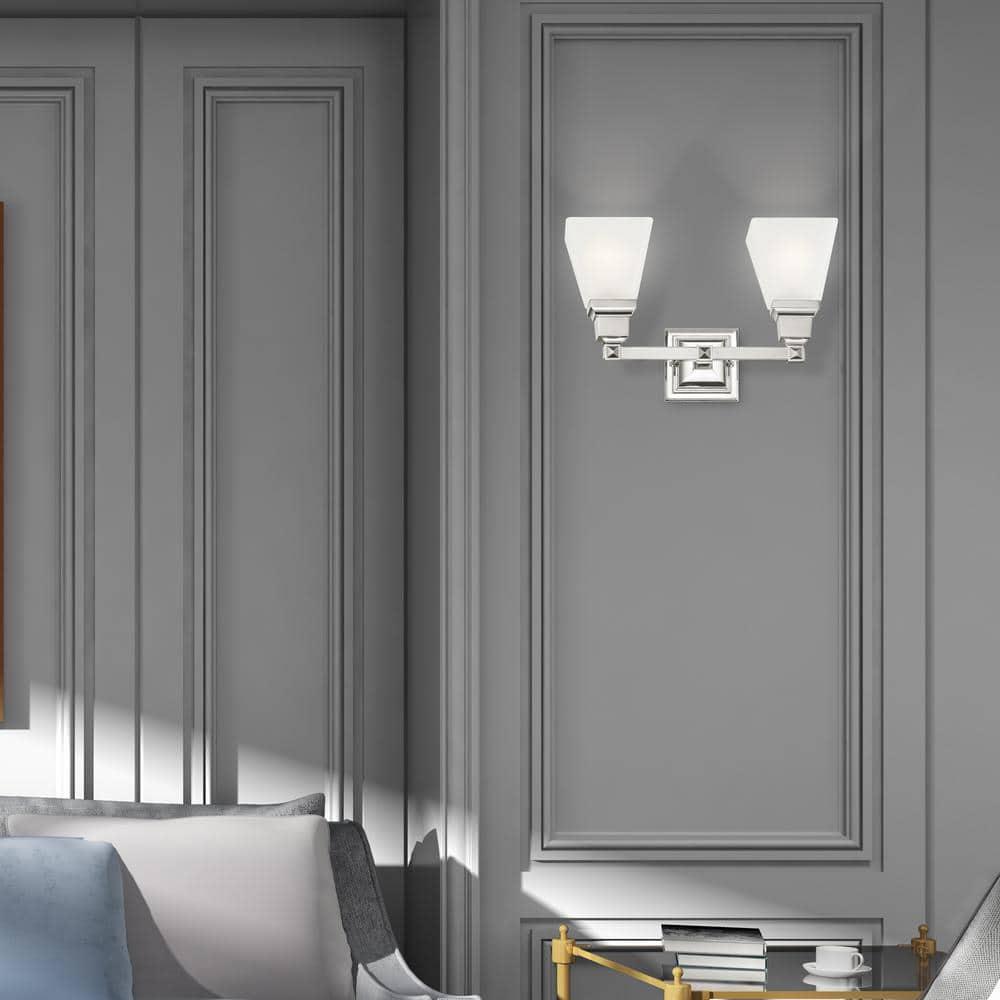 Livex Lighting Mission 2 - Light Vanity in  Polished Nickel