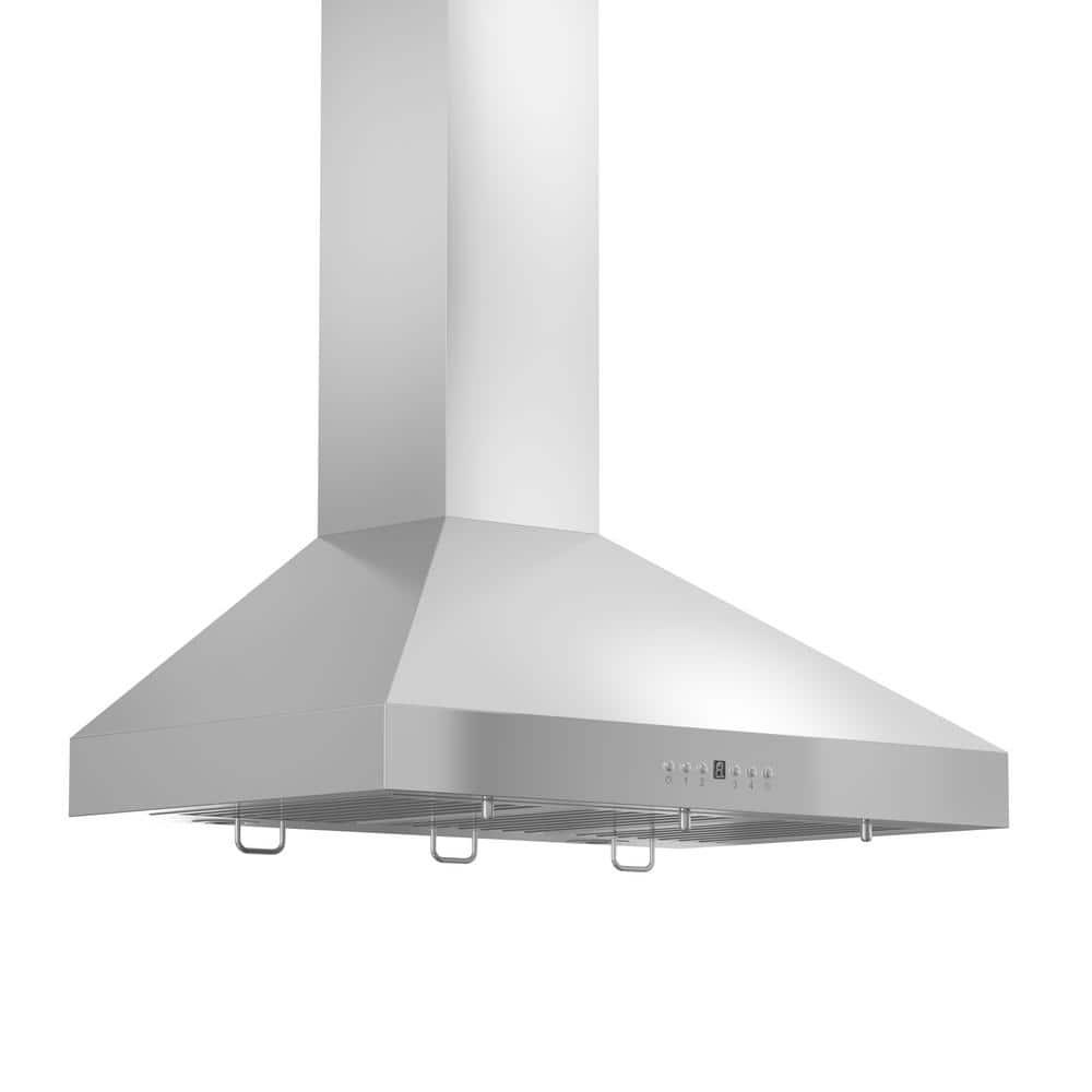 ZLINE ZLINE 36 in. Convertible Vent Convertible Vent Wall Mount Range Hood in Stainless Steel W/ Crown Molding (KL3CRN-36)