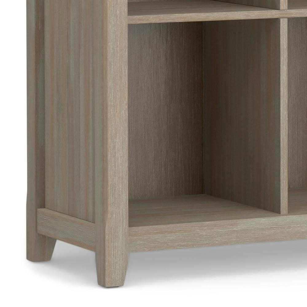 Simpli Home Acadian 57"W Solid Wood Storage Console Table