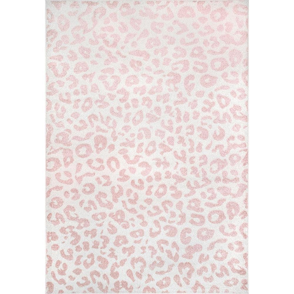nuLOOM Annette Modern Leopard Print Area Rug, 4' x 6', Baby Pink