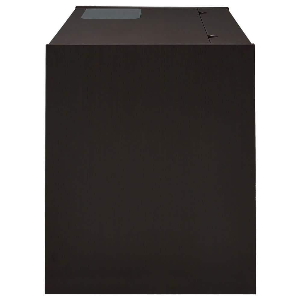Halston 2 Drawer Office Desk Cappuccino - Coaster