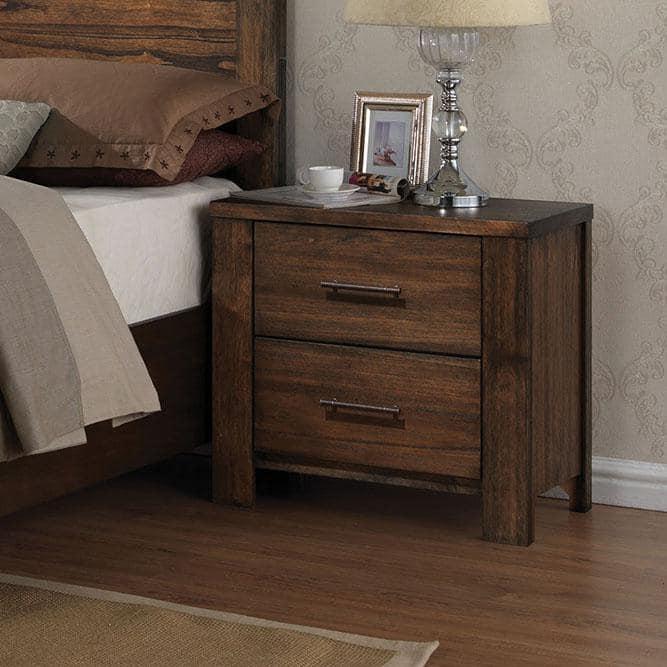 ACME Furniture Merrilee 2 Drawer Nightstand in Oak