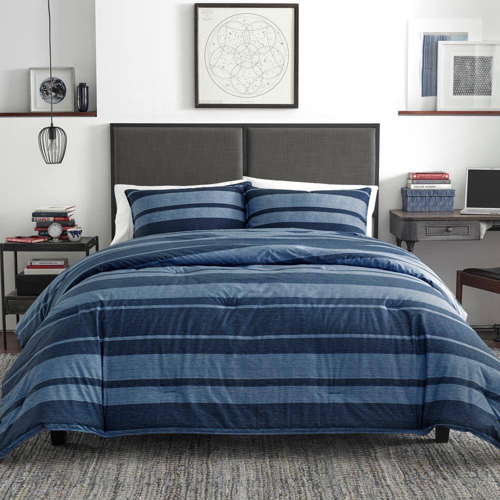 Nautica Nautica Longpoint Navy Reversible Cotton Comforter Set