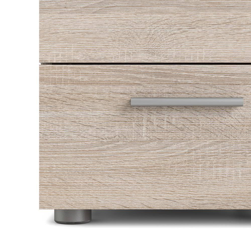 Tvilum,Austin 2 Drawer Nightstand, Truffle Oak