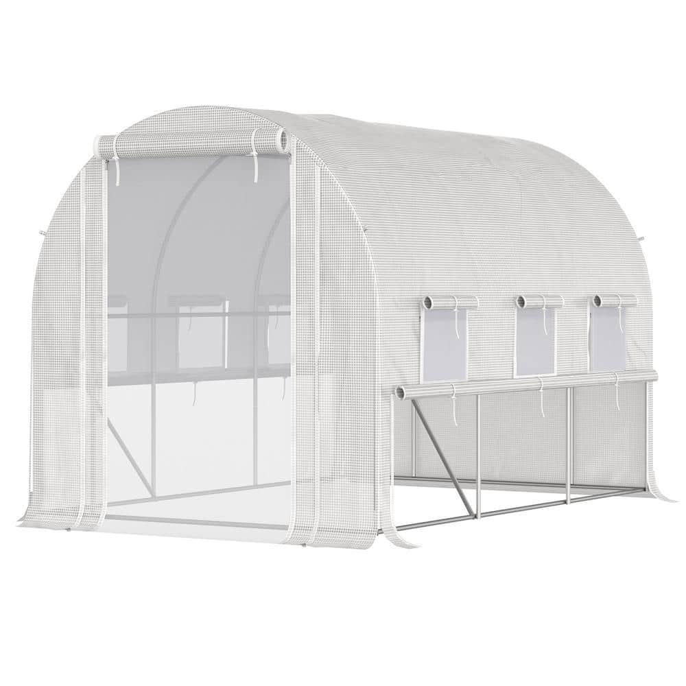 Outsunny 116' W x 78' D Hobby Greenhouse