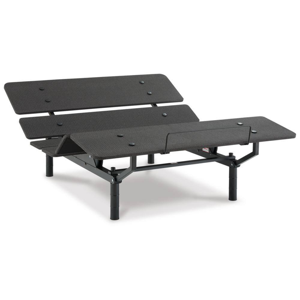 Signature Design by Ashley Cosmic Power Base California King Adjustable Bed Base, Black