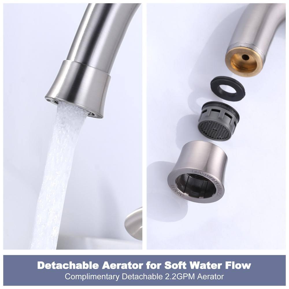 Widespread 2-handle Bathroom Faucet with Drain Assembly
