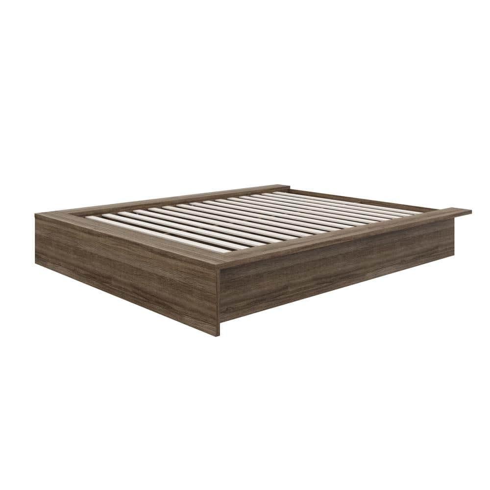 Nexera Queen James Platform Bed Gray