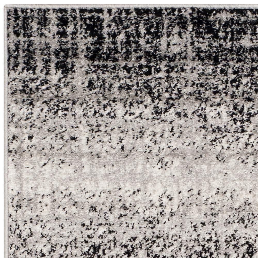 Adirondack ADR116 Machine Made Indoor Accent Rug - Silver/Black - 3'x5' - Safavieh