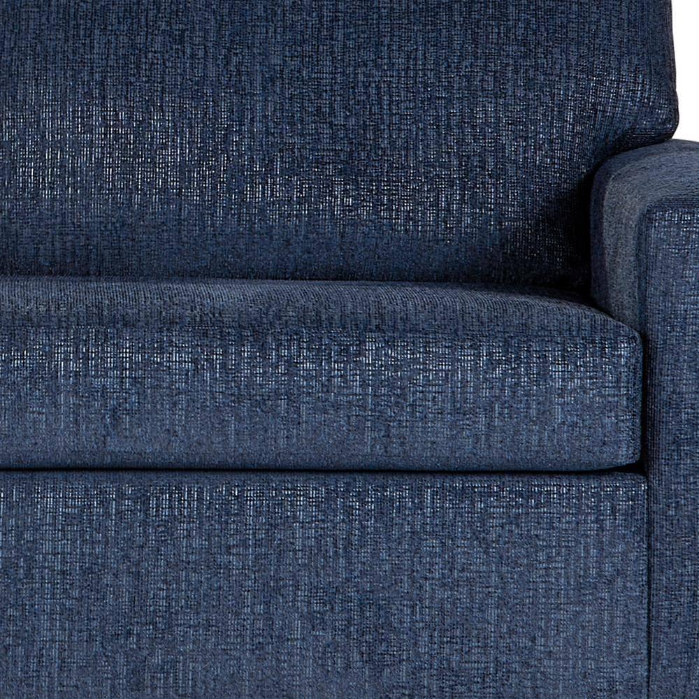 New Classic Furniture Kylo Polyester Fabric 3-Seater Sofa in Blue