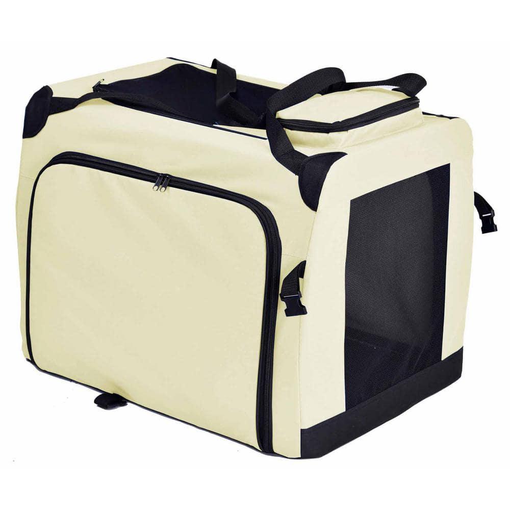 Pet Life 'Hounda Accordion' Metal Framed Soft-Folding Collapsible Dual-Sided Expandable Pet Dog Crate