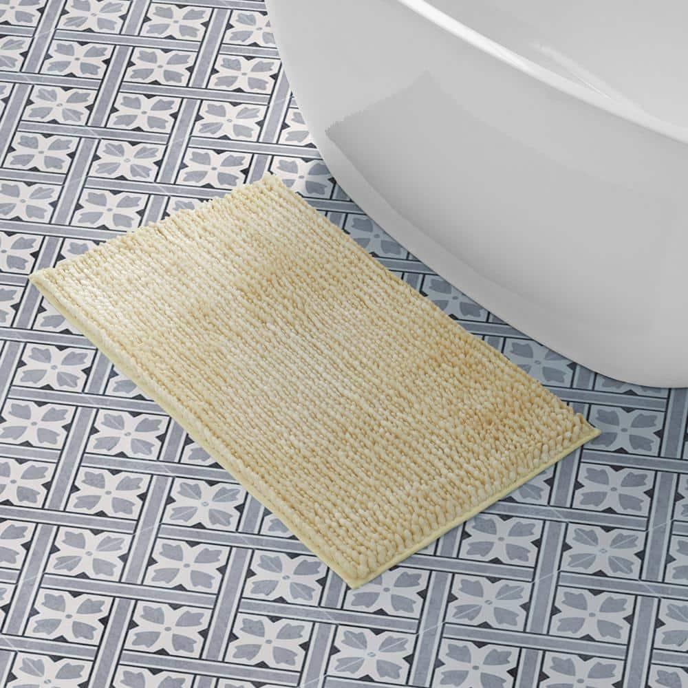 Laura Ashley Laura Ashley Butter Chenille Bath Rug