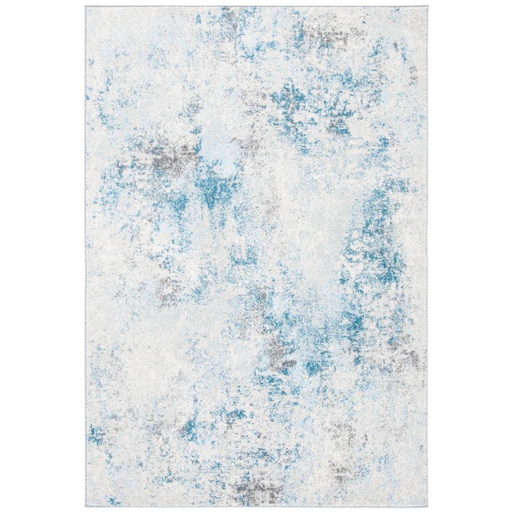 Tulum TUL209 Power Loomed Area Rug - Ivory/Blue - 8'9"x11'9" - Safavieh.