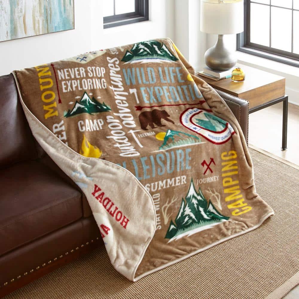 Shavel Home Products High Pile Oversized 60x80 Luxury Throw
