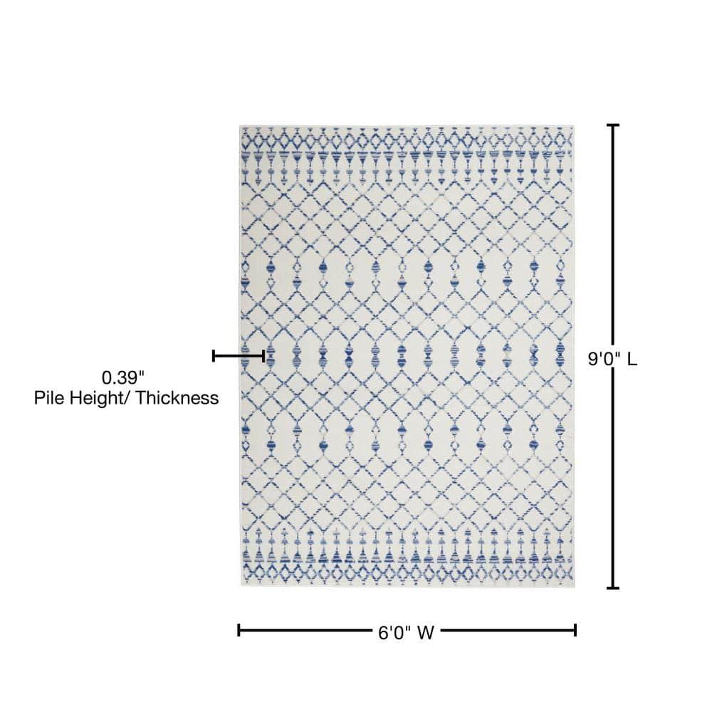 Nourison Whimsicle WHS02 Indoor only Area Rug - Ivory 6' x 9'