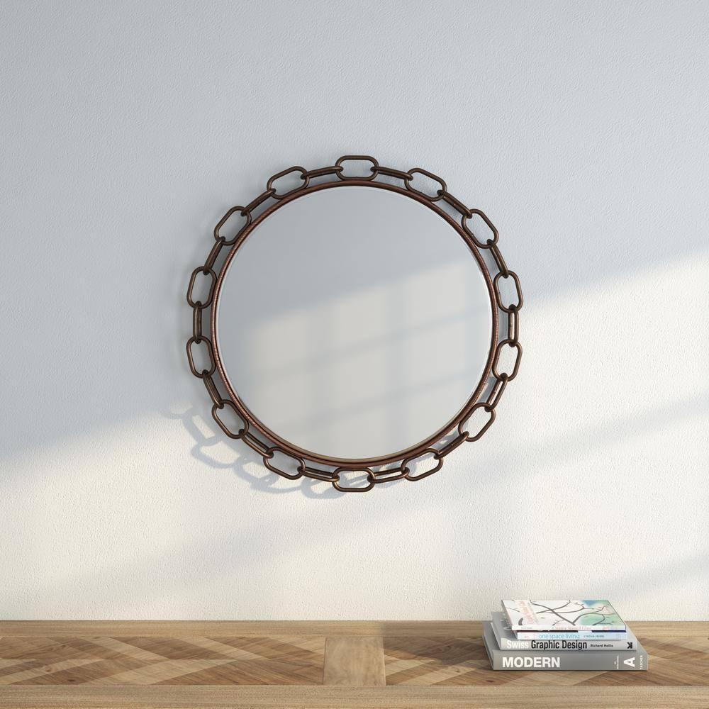 17 Stories Sista Metal Flat Wall Mirror
