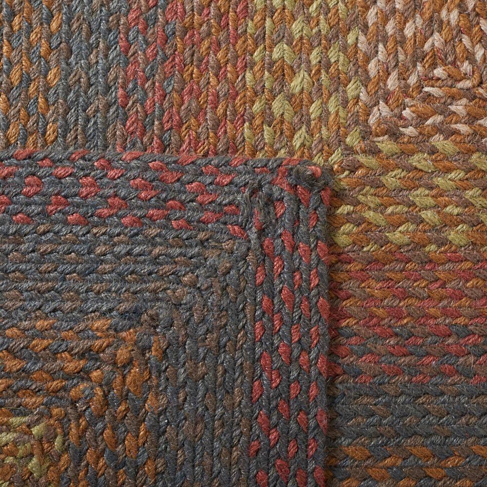 Braided BRD652 Flat Weave Indoor Area Rug - Green/Rust - 6'x6' - Safavieh