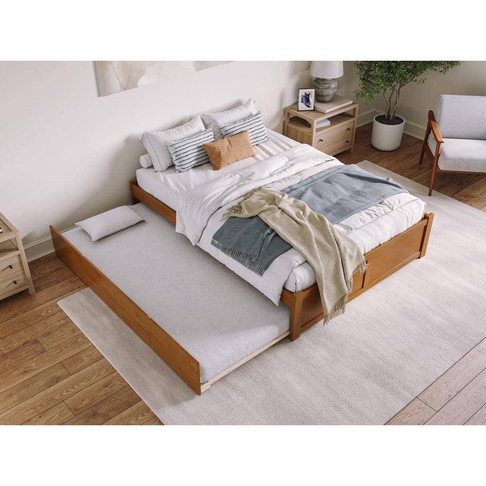 Solid Wood Platform Storage Bed