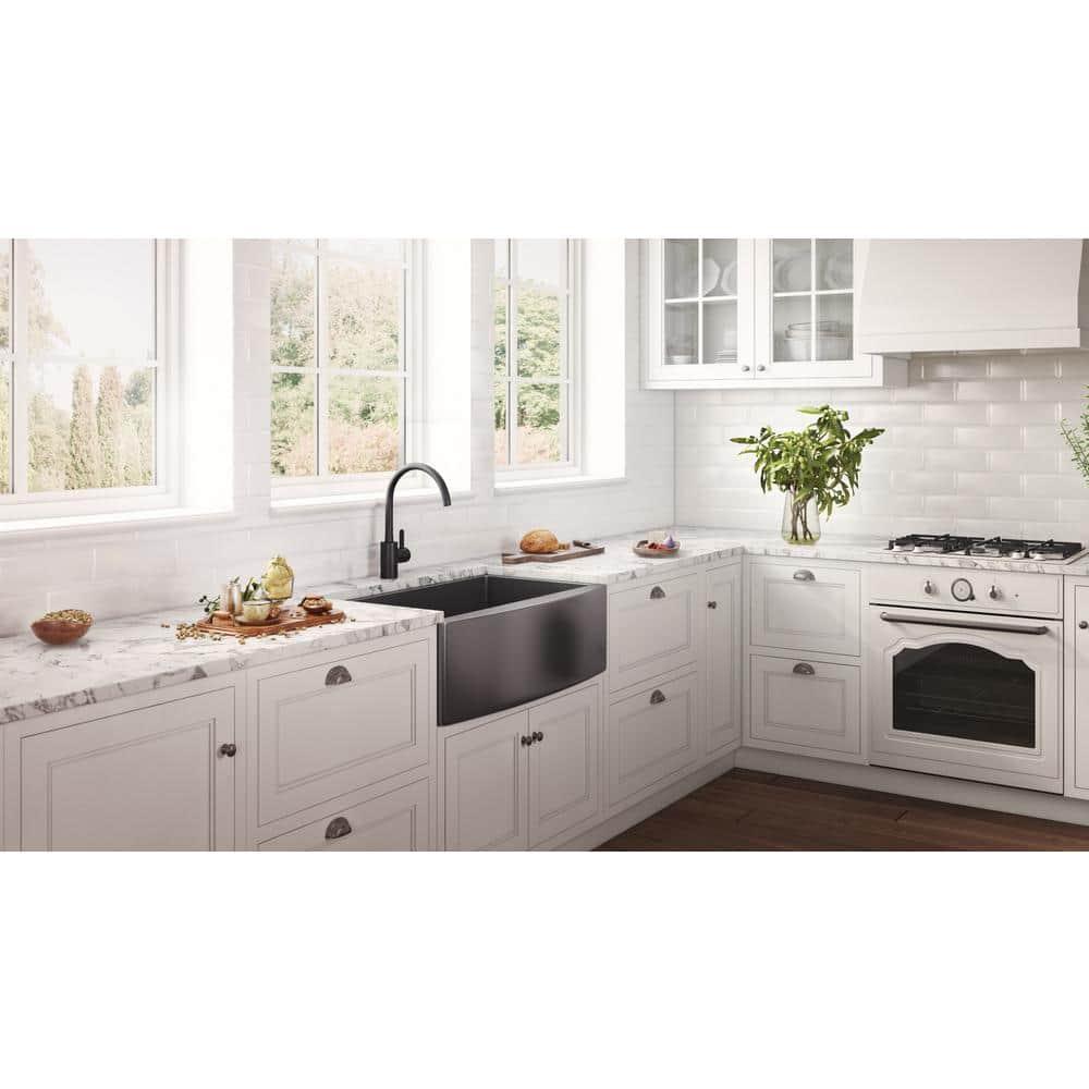 Ruvati 30-inch Apron-Front Farmhouse Kitchen Sink - Stainless Steel