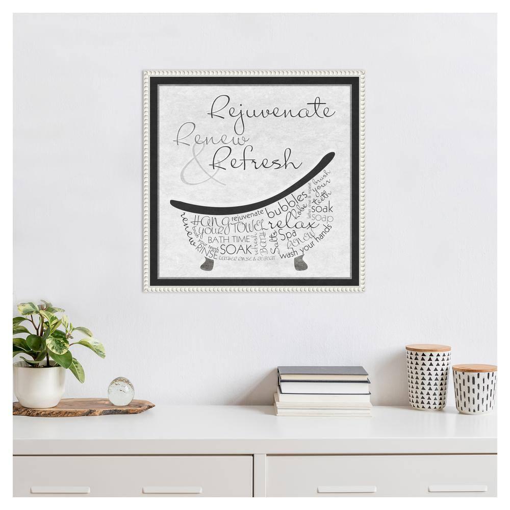 22"x22" Bath Time I by SD Graphics Studio: Serene Soak & Bubbles Art - Amanti Art