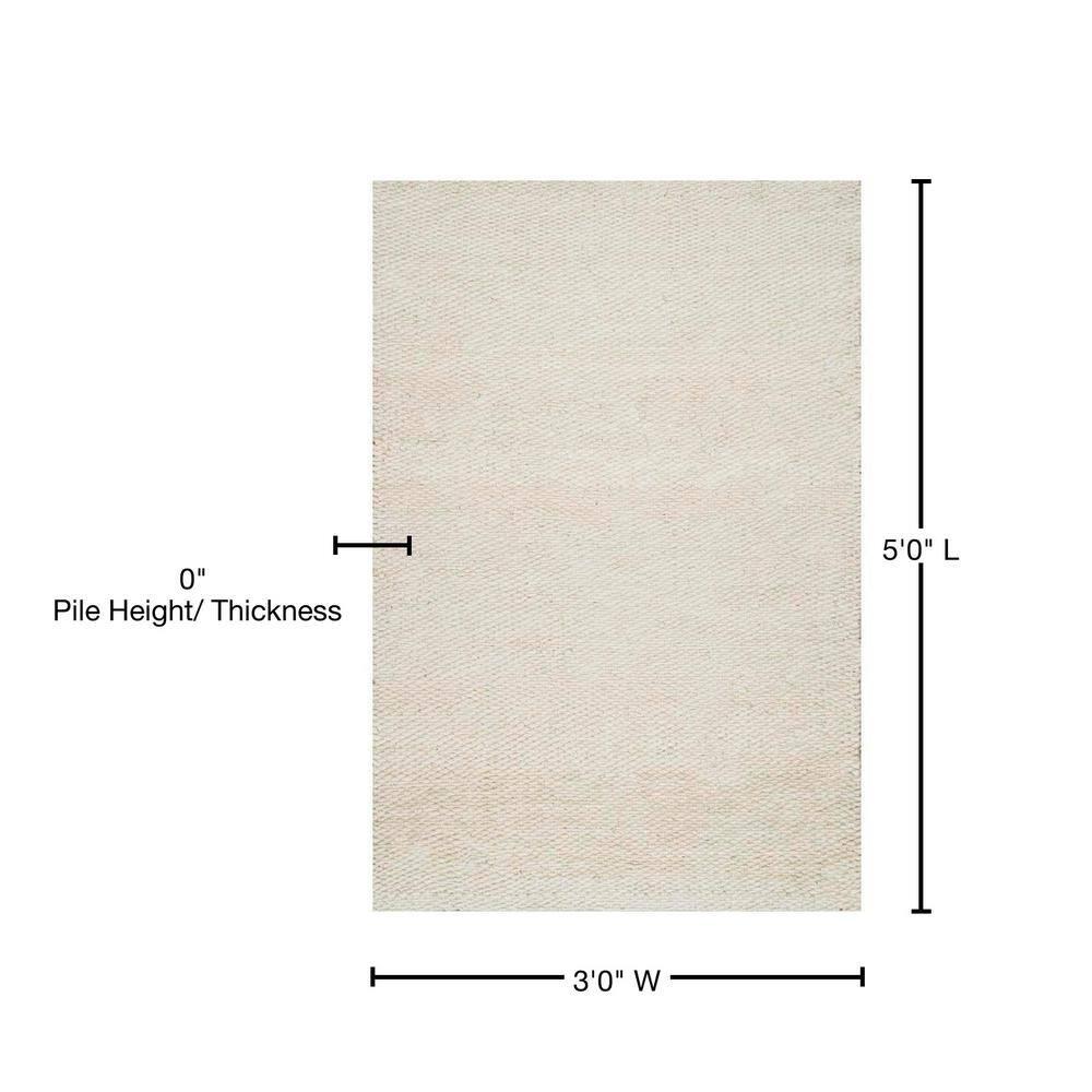nuLOOM Hailey Handwoven Jute Accent Rug, 3' x 5', Off White